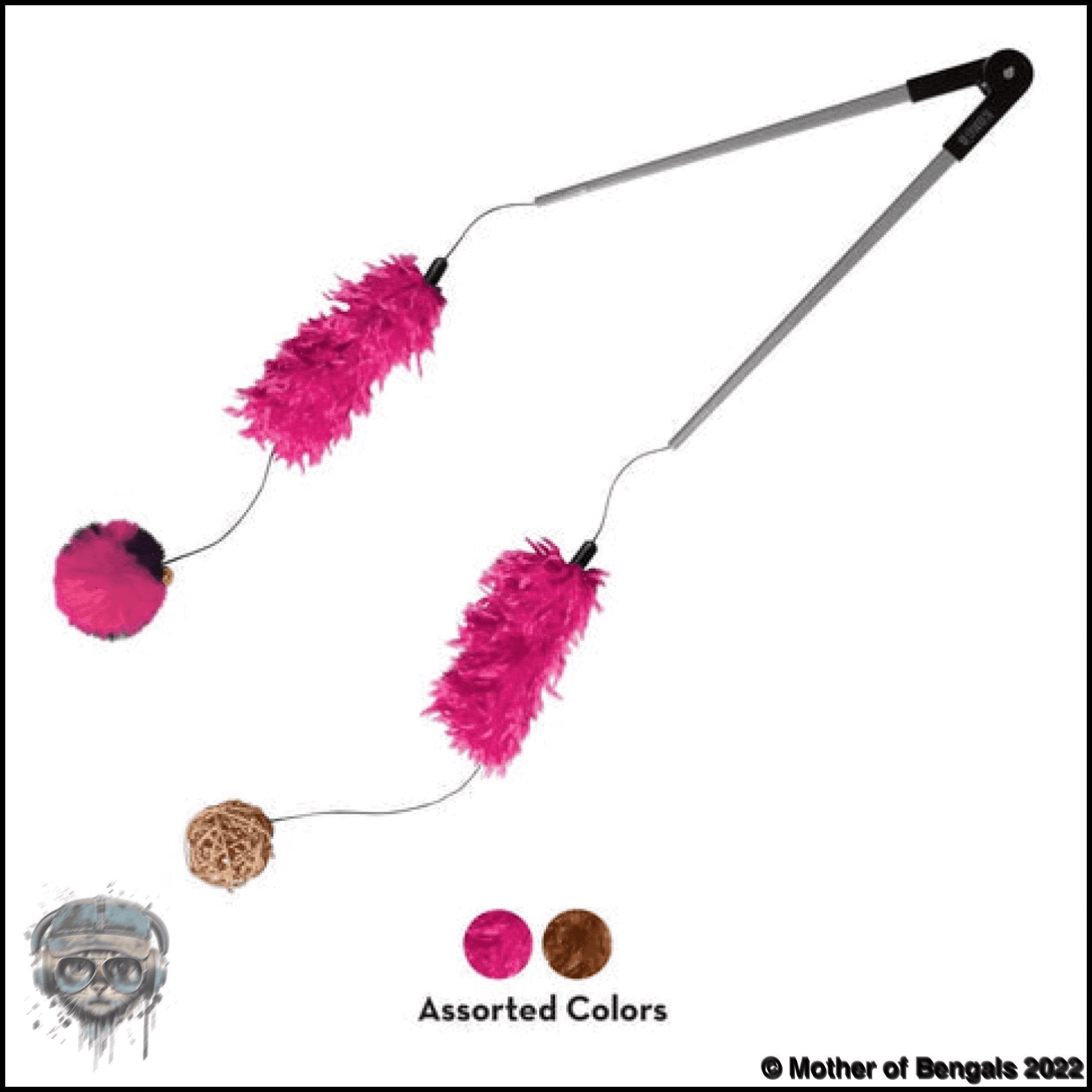 KONG Tweezerz Cat Teaser Wand Cat Toy Kong