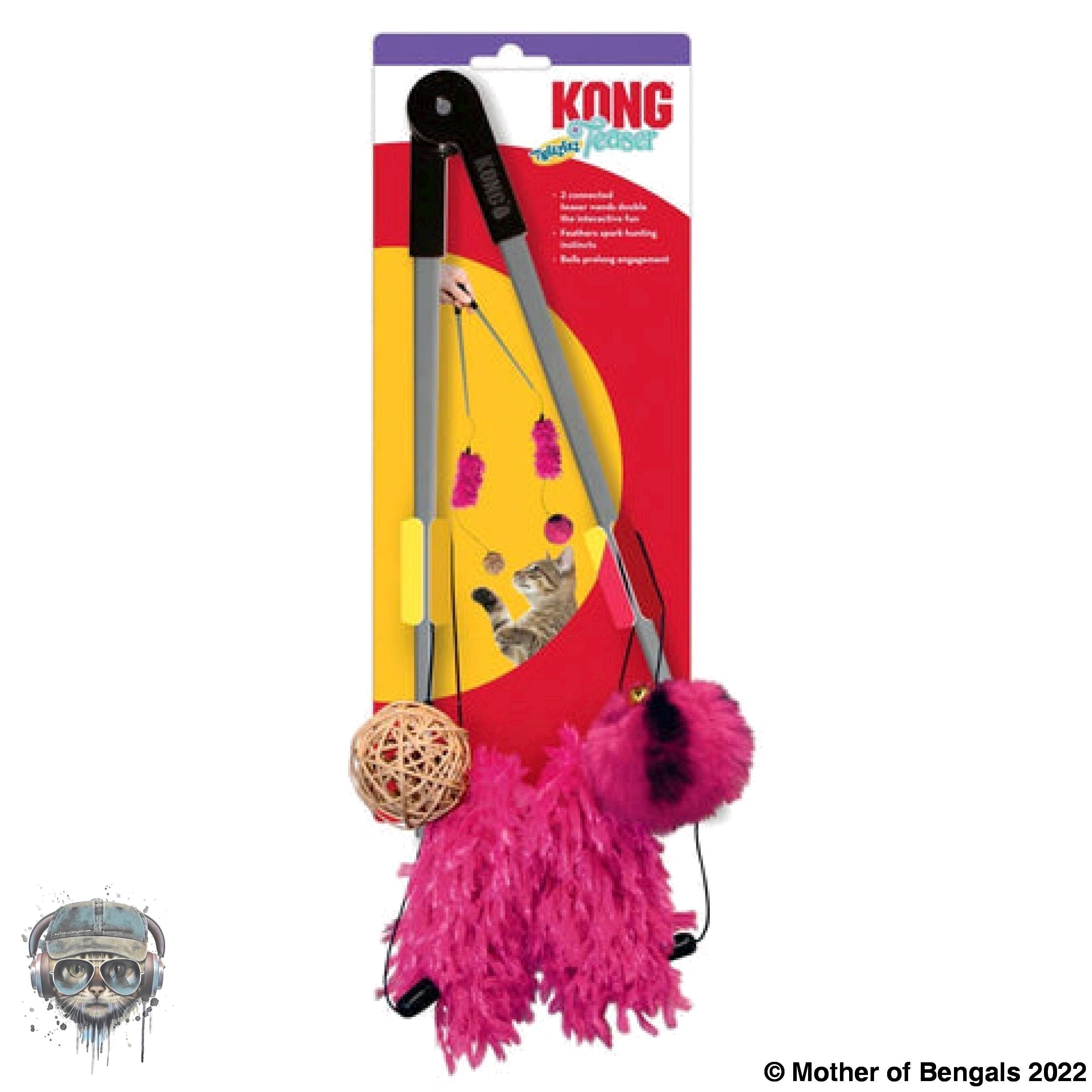 KONG Tweezerz Cat Teaser Wand Cat Toy Kong
