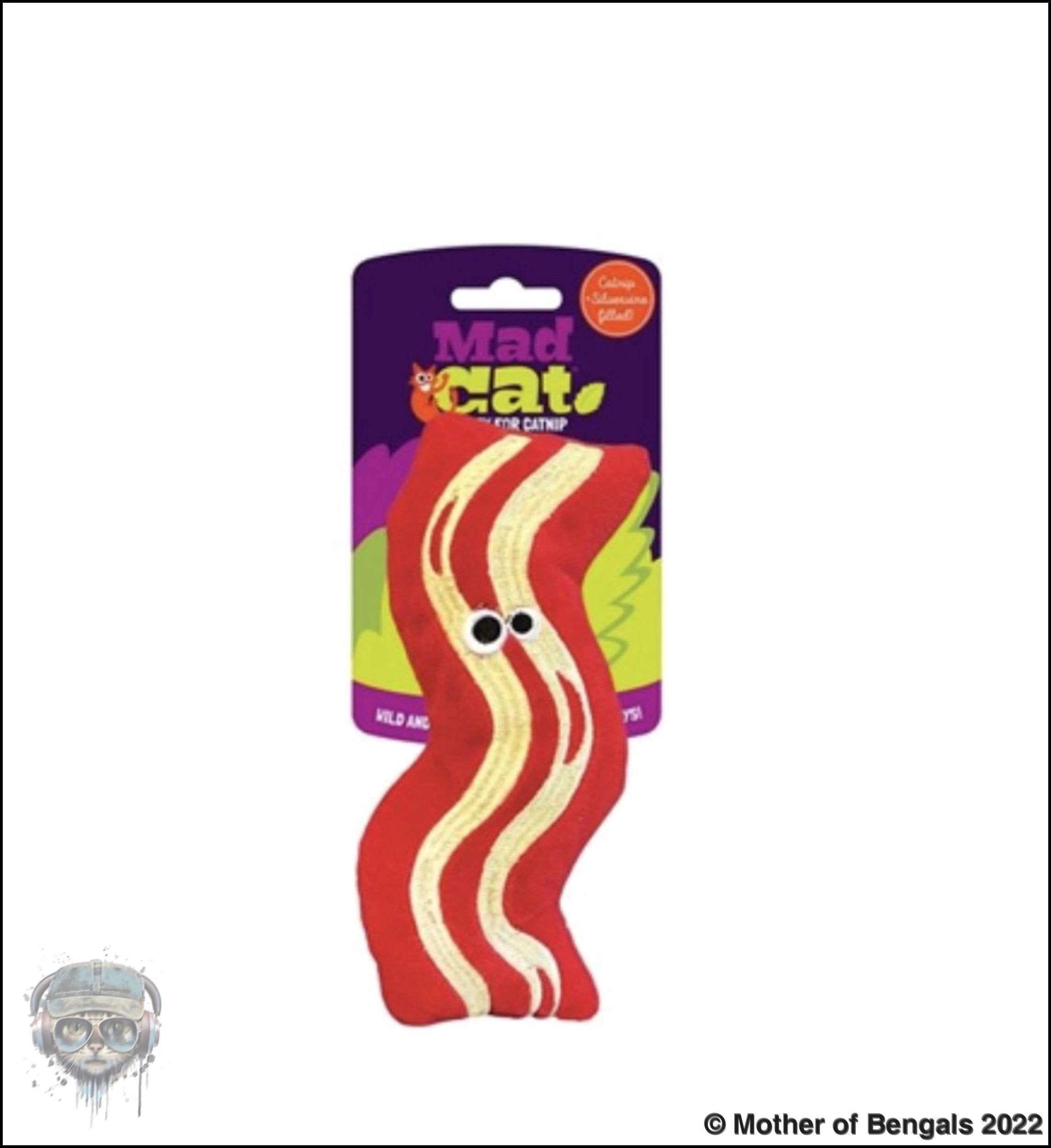 Mad Cat® Bacon Kicker CAT TOY w/Catnip Cat Toy Mad Cat