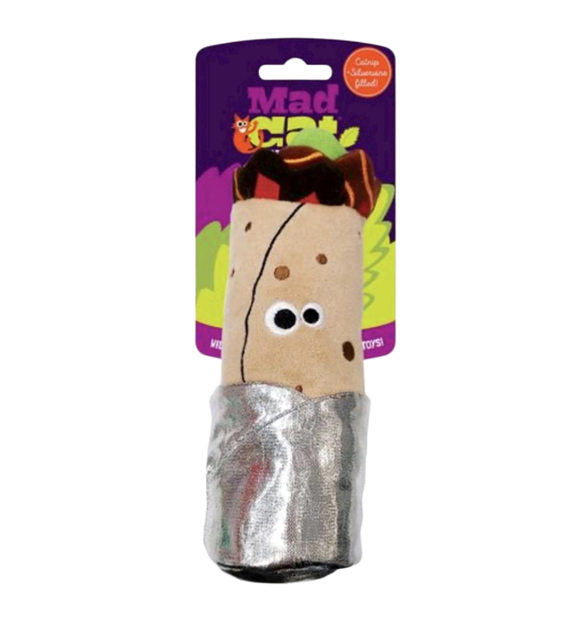 Mad Cat® Burrito Kicker CAT TOY w/Catnip 🌯 Cat Toy Mad Cat