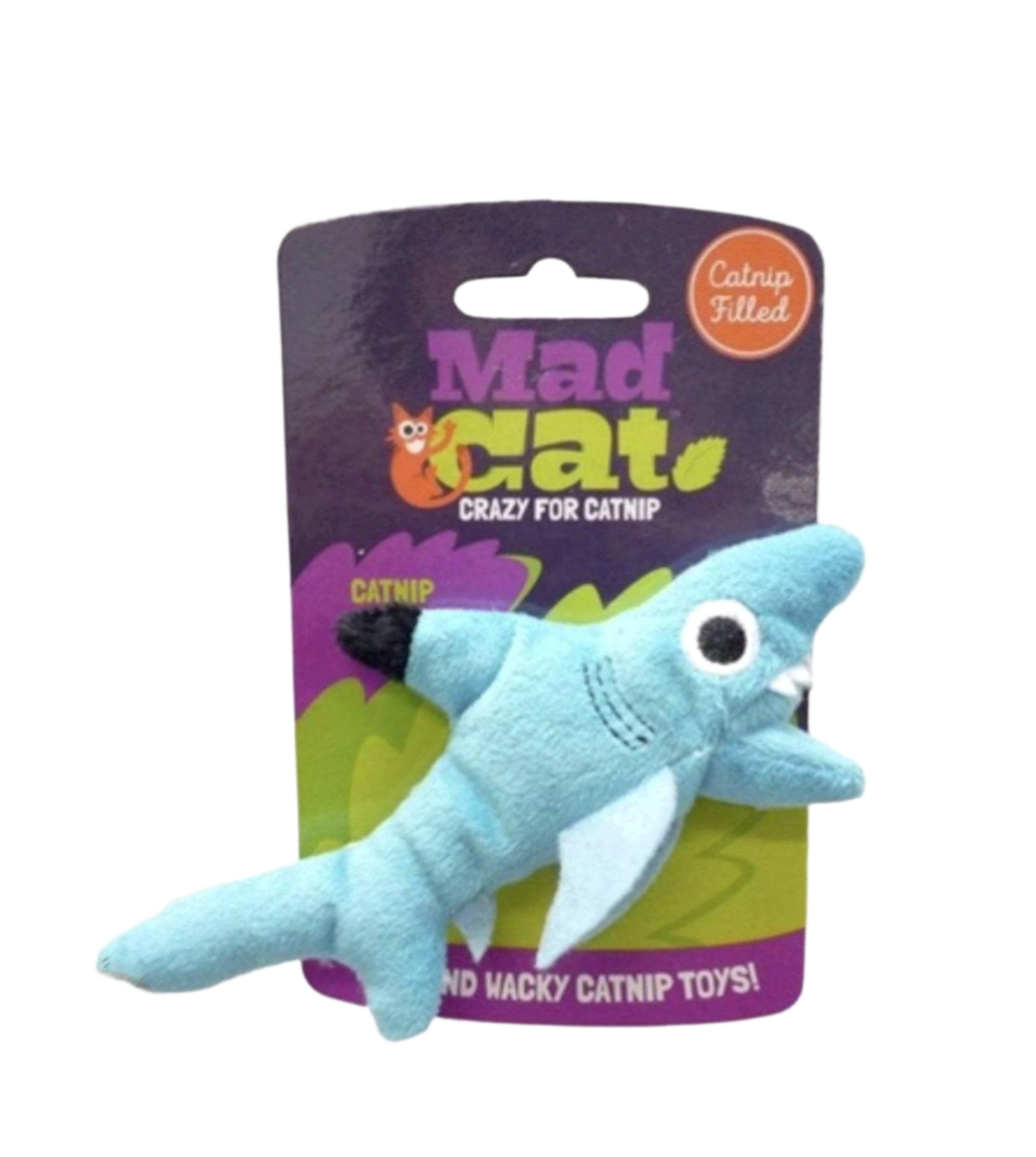Mad Cat® Shark Biter CAT TOY w/Catnip Mad Cat