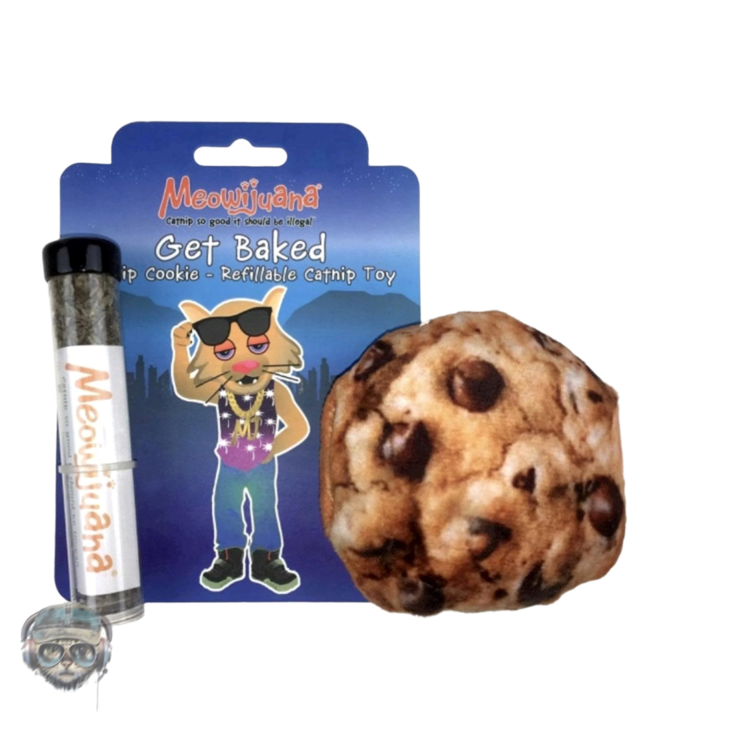 Meowijuana Get Baked Refillable Cookie Cat Toy Meowijuana