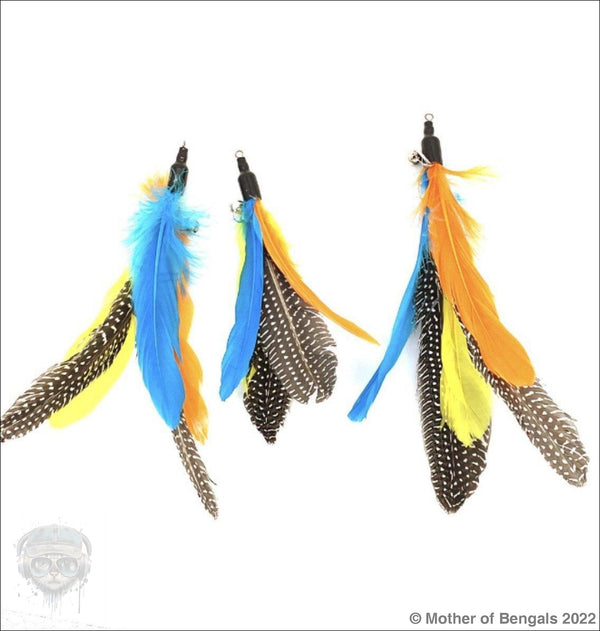 Mother of Bengals, Give thanks, Colorful Feather Cat Wand Refill Feather Refill Mother of Bengals 