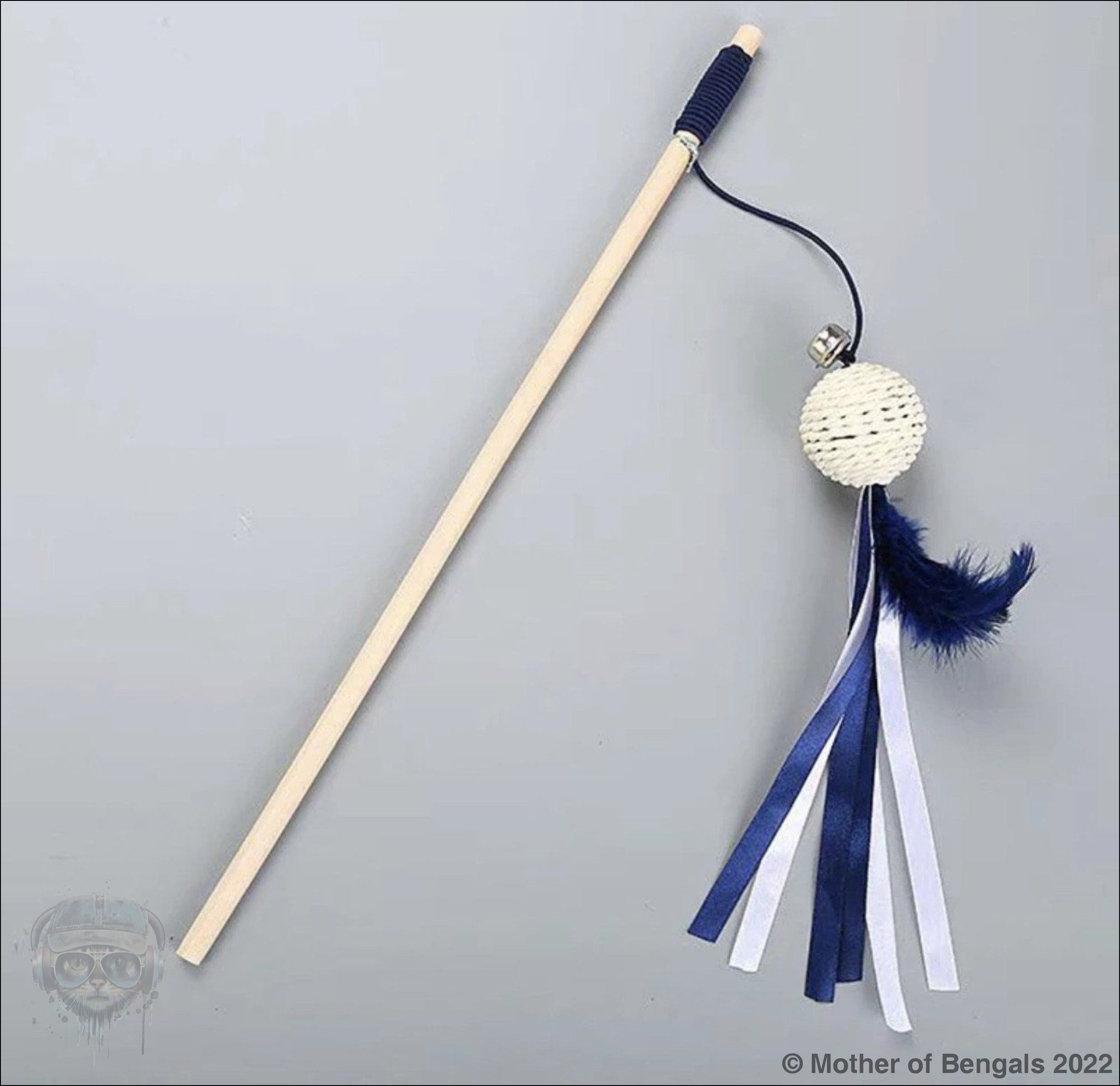 Natural ball cat wand by Mother Of Bengals Mother of Bengals