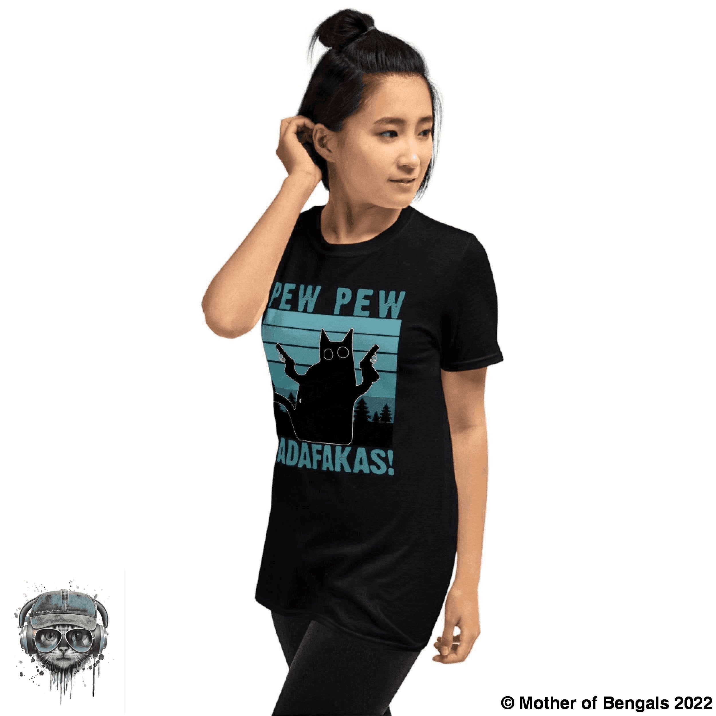 Pew Pew Kitty T-Shirt T-shirt Mother of Bengals