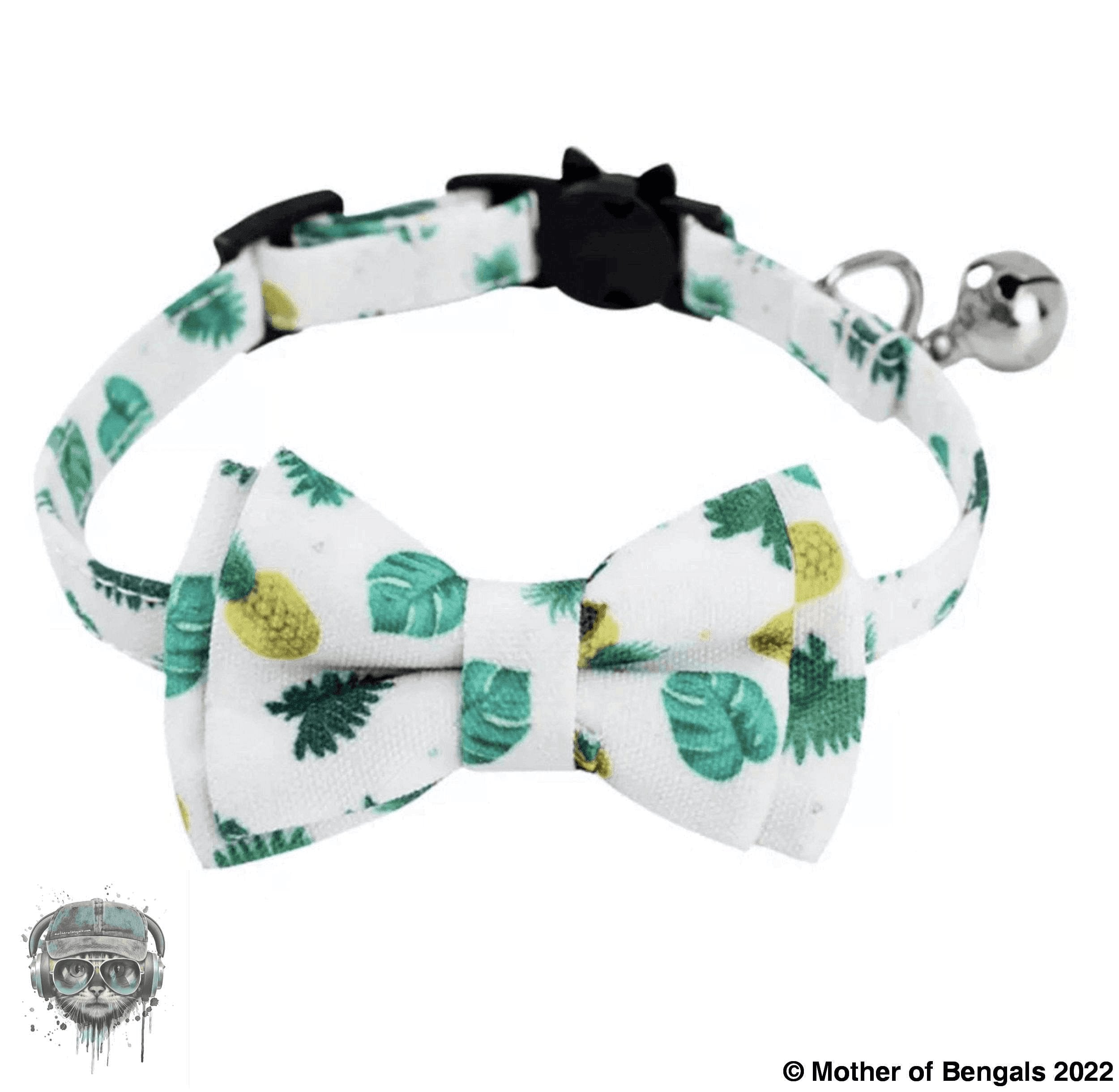 Plaid Watermelon Adjustable Breakaway Collar by Mother of Bengals Mother of Bengals Pineapple