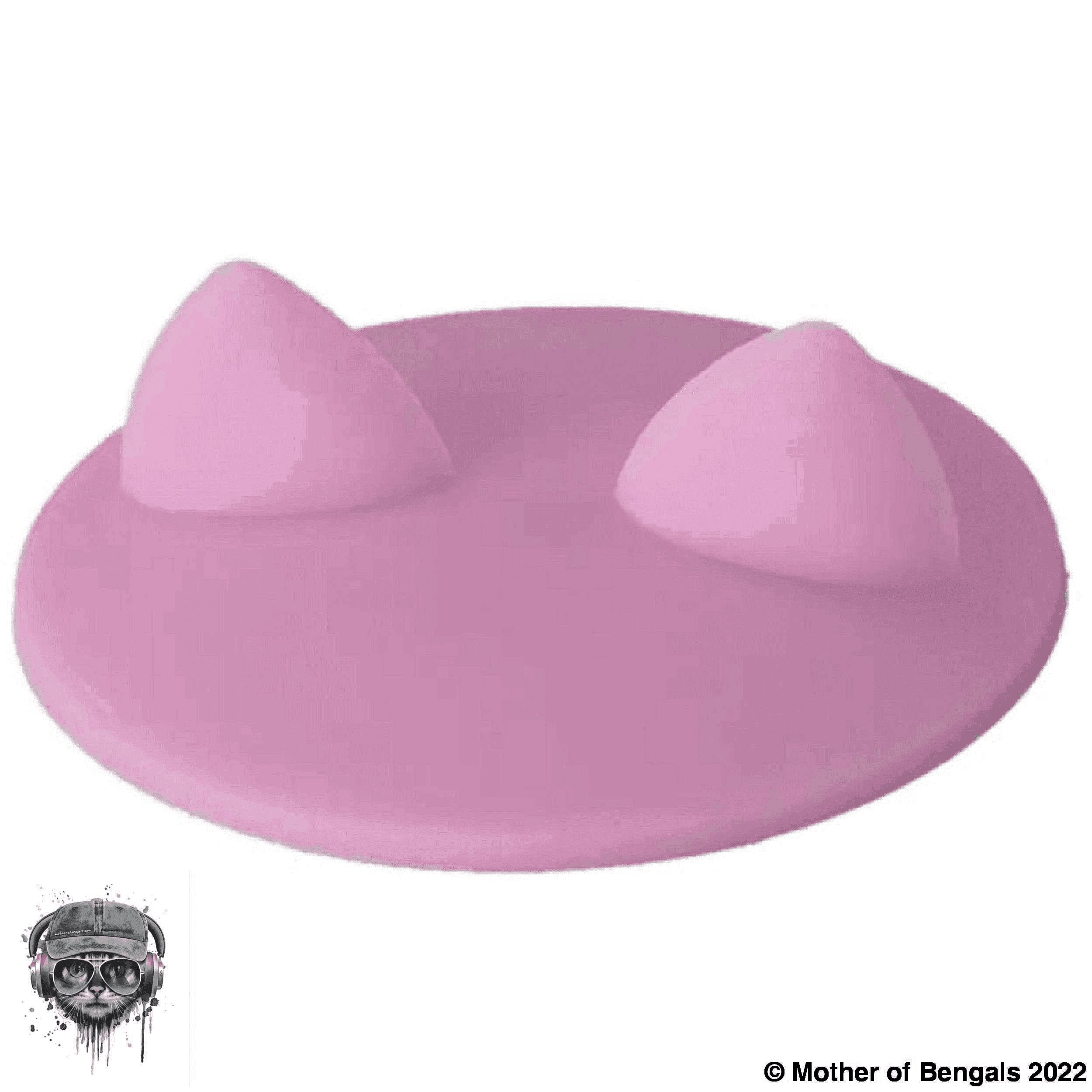 Silicone Cat Cover for Cans Accessory Mother of Bengals Pink