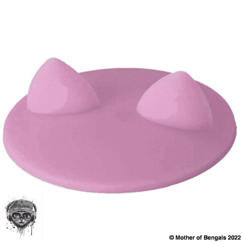 Silicone Cat Cover for Cans Accessory Mother of Bengals Pink 
