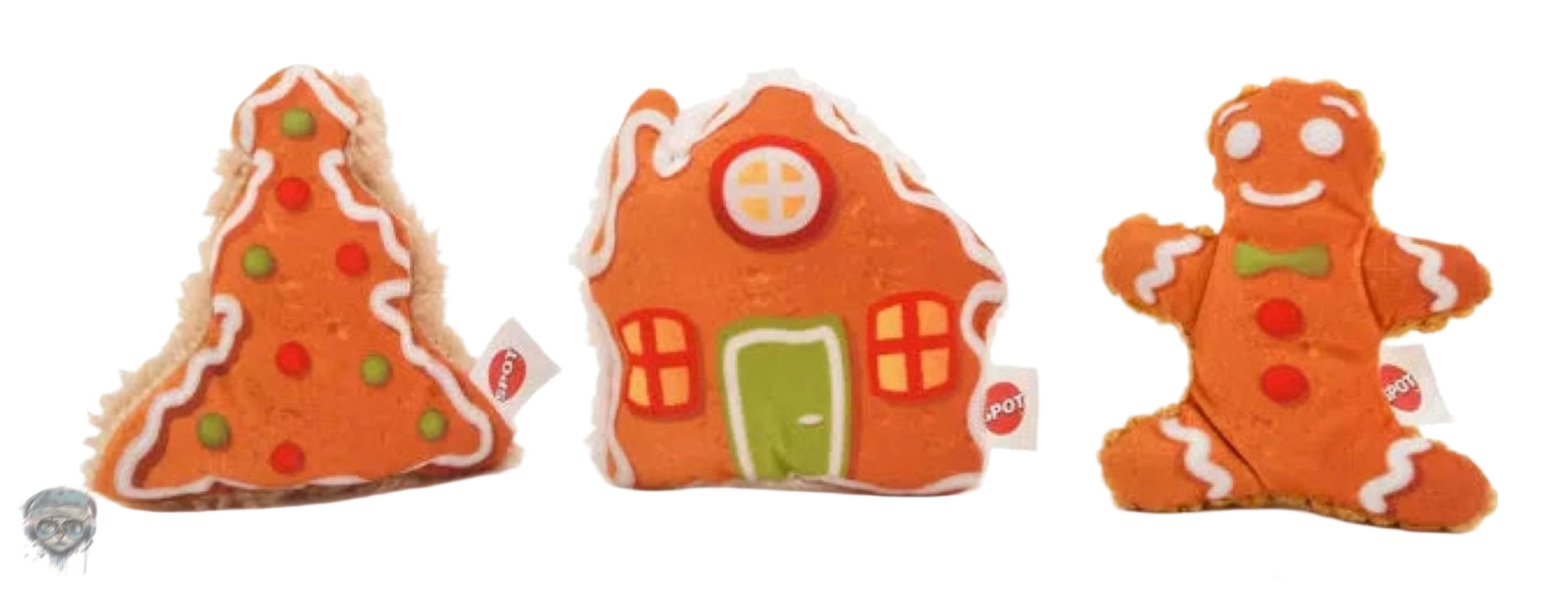 Spot Holiday Gingerbread Catnip Cat Toy Cat Toy Spot