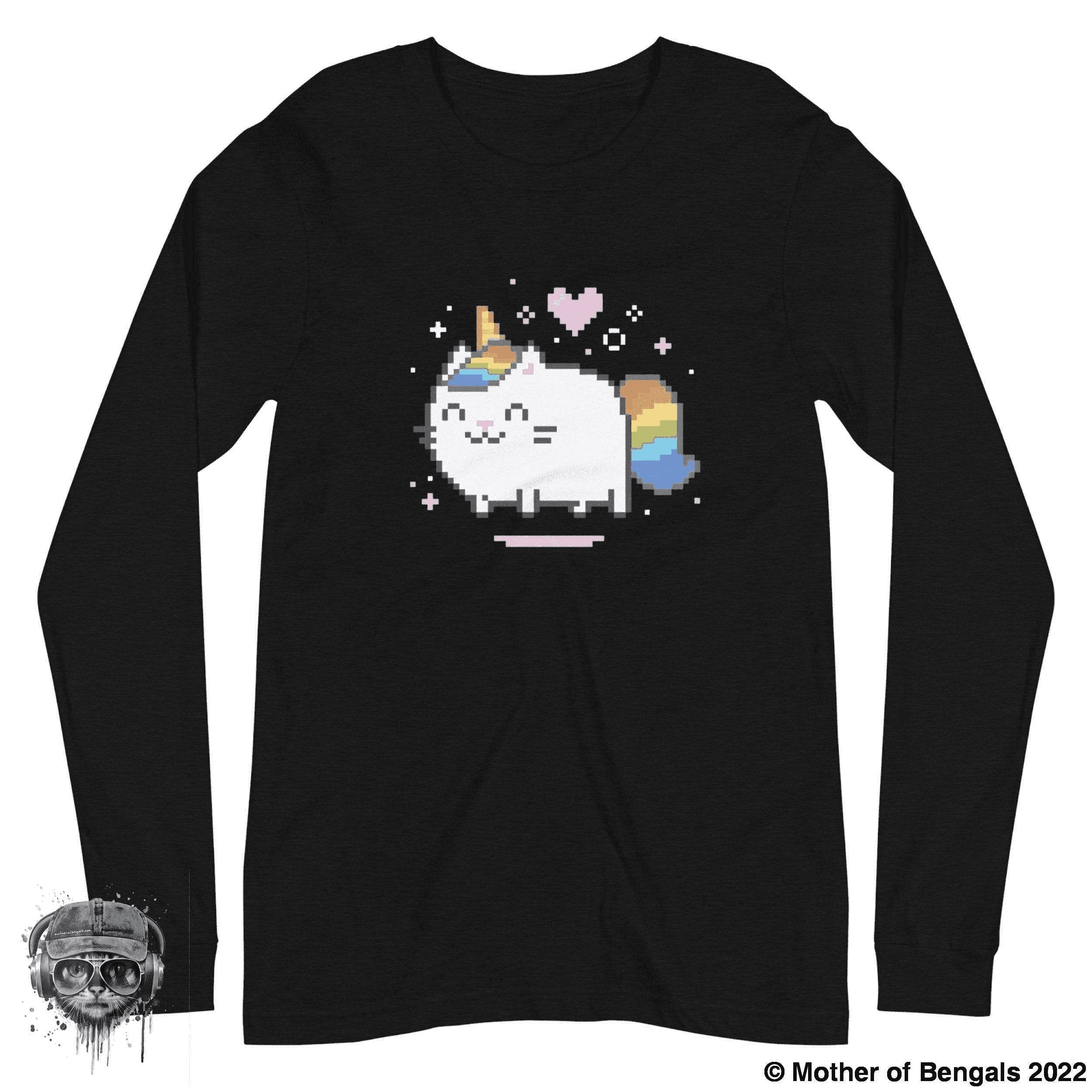 Unicorn Kitty Long Sleeve Shirt Mother of Bengals