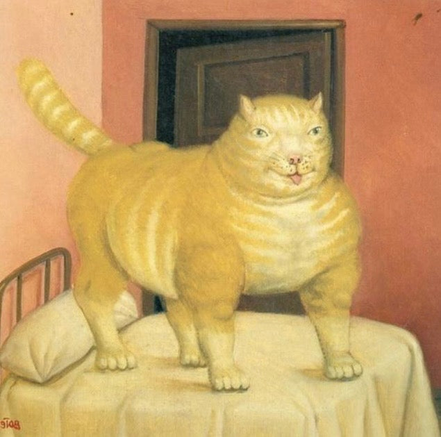 Why are cats depicted as ugly and unwelcoming in old paintings?