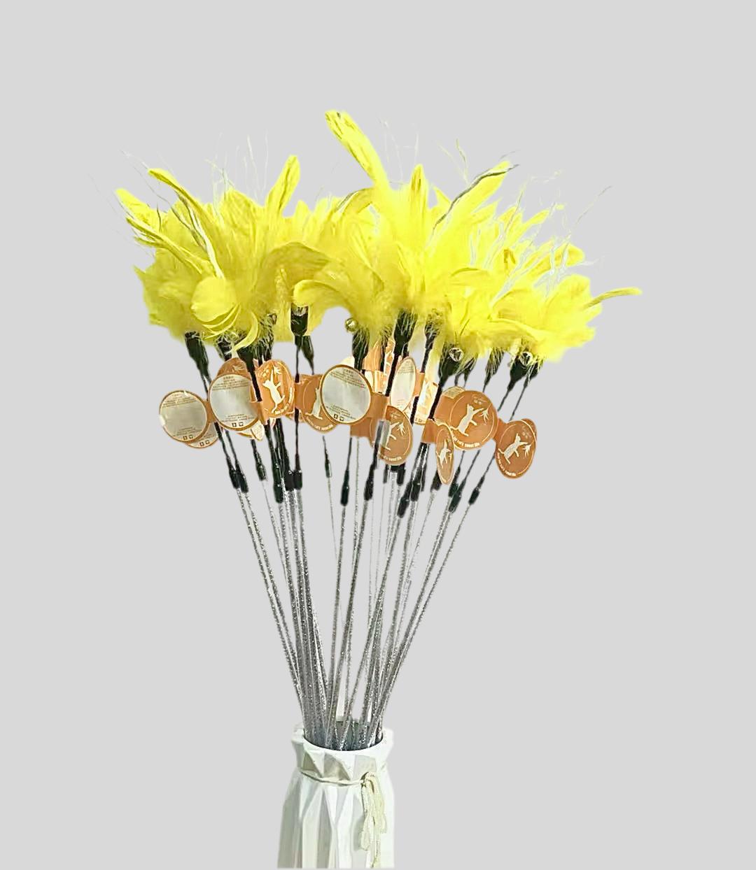 FurPrize! Spring flowers,💐 Feather Cat Toy Teaser Wand