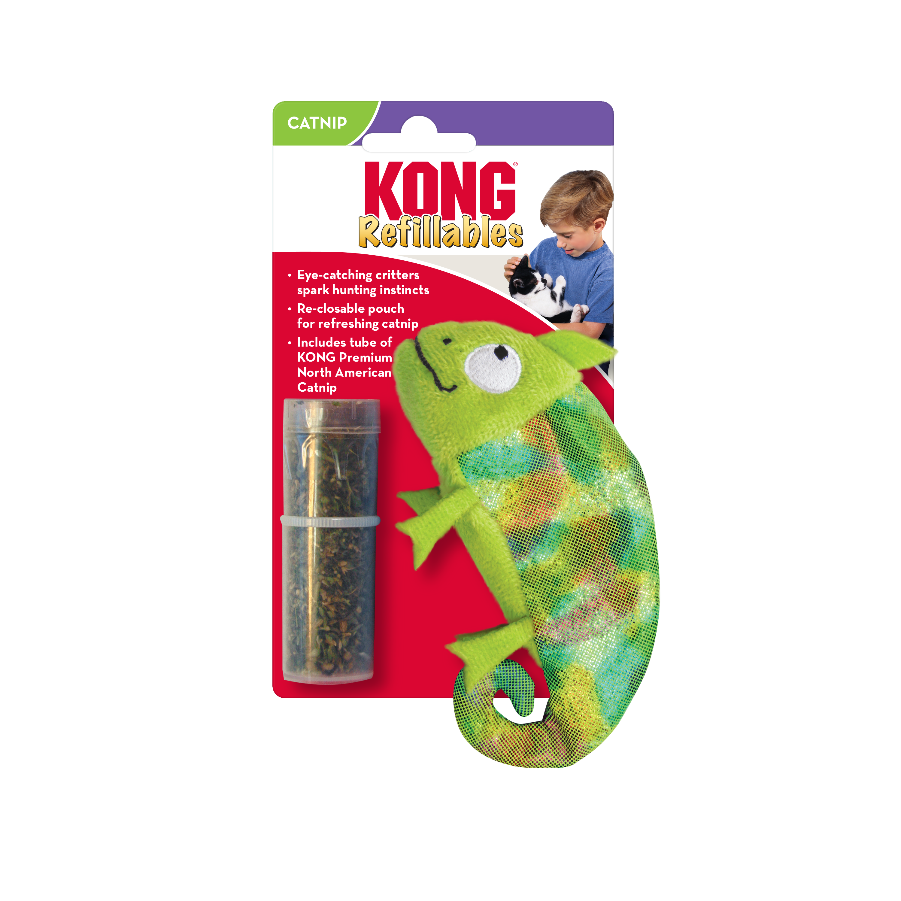 KONG® Refillables Chameleon Cat Toy