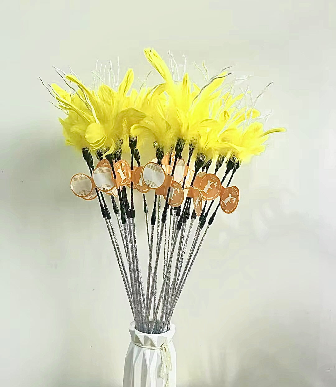 FurPrize! Spring flowers,💐 Feather Cat Toy Teaser Wand