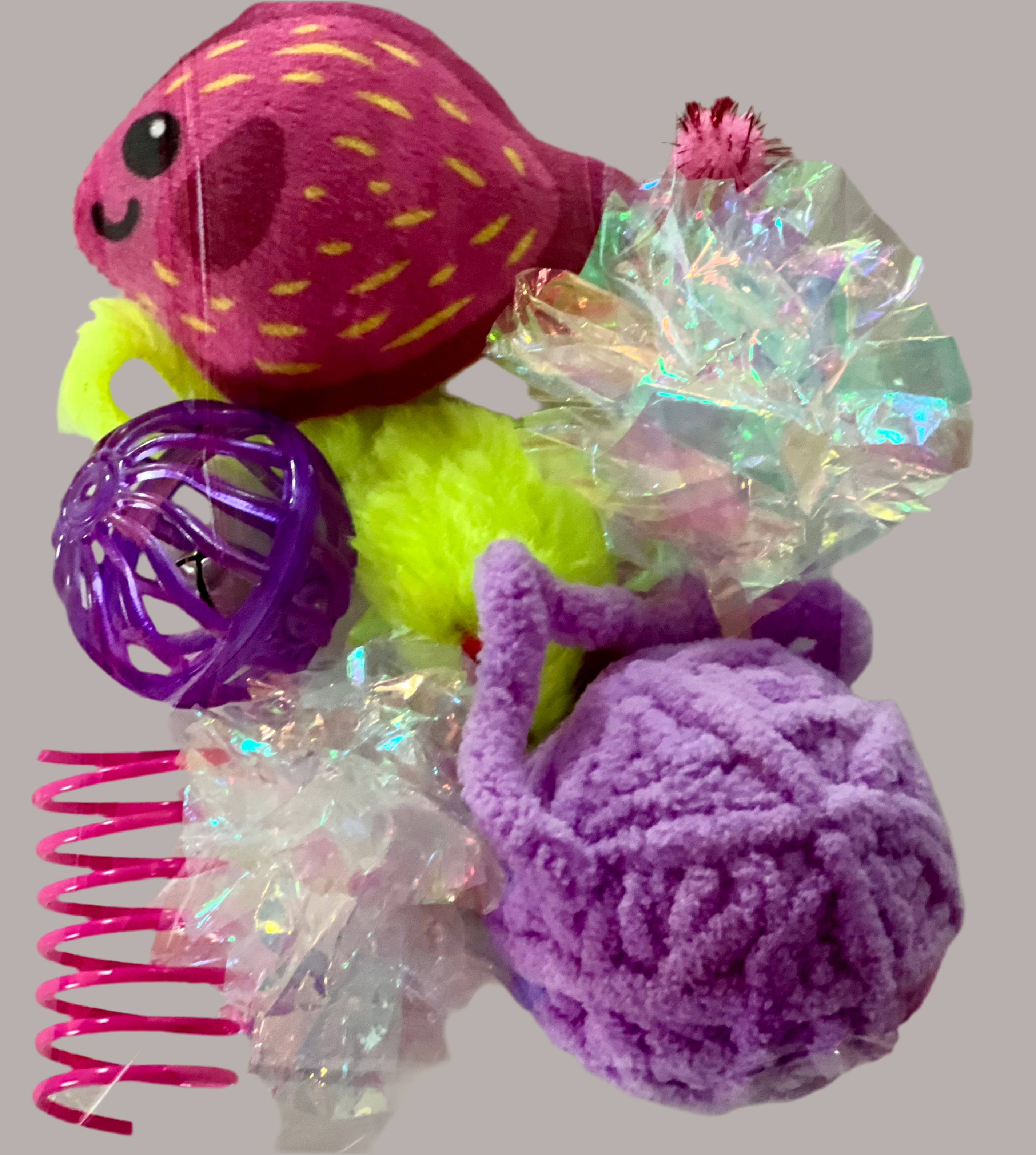 Furprize! Pink Fish Assorted Catnip Infusion Toys