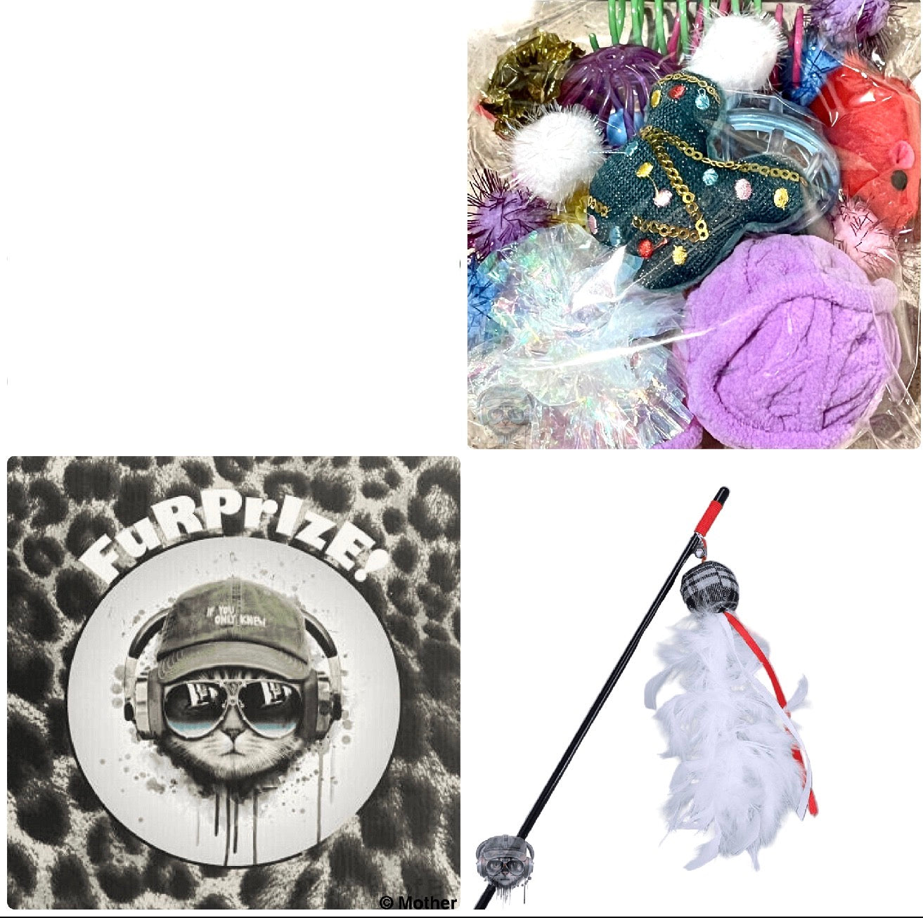 Furprize! Holiday  Free Gift on orders $30+. Santa Gingerbread and Christmas tree catnip infusion Stocking Stuffer Cat Toys