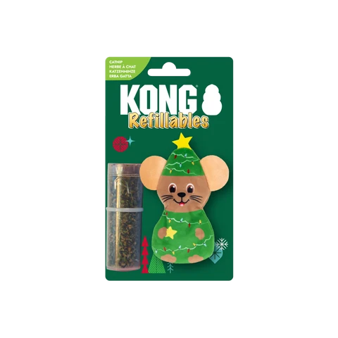 KONG HOLIDAY REFILLABLES MOUSE