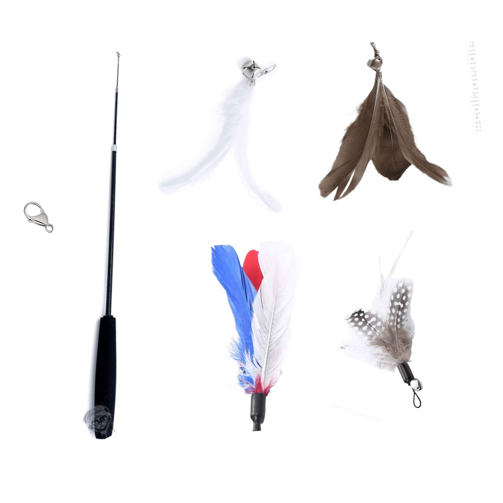 Furprize! Patriotic Pride, 4 piece Feather Wand Teaser Refill Set