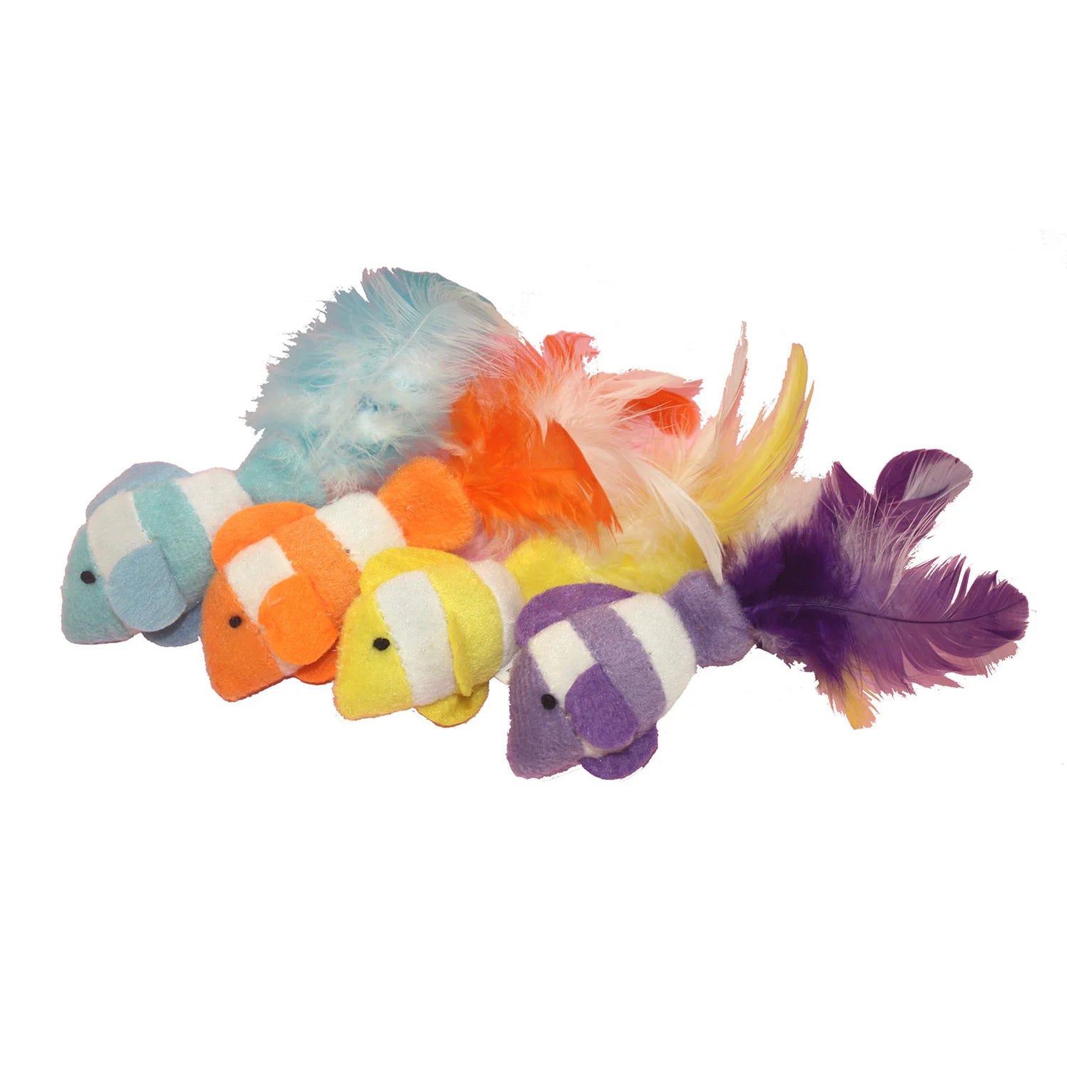 Multipet Clown Fish Cat Toy, 2pc