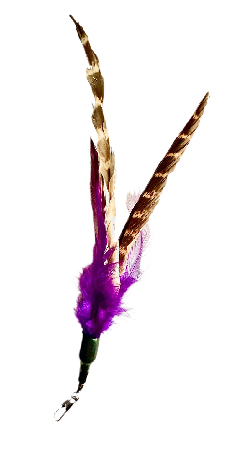 FurPrize!  Purple Butterfly Garden, 7 piece Feather Refill Teaser Set