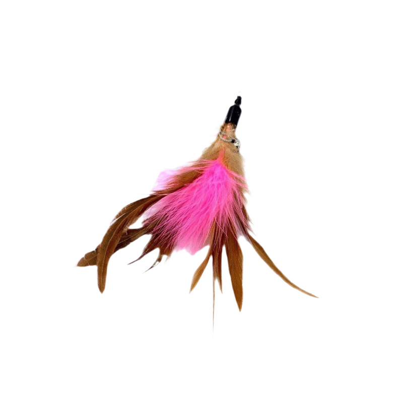 Furprize! Pheasently Pink, 5 piece Feather Wand Teaser Refill Set