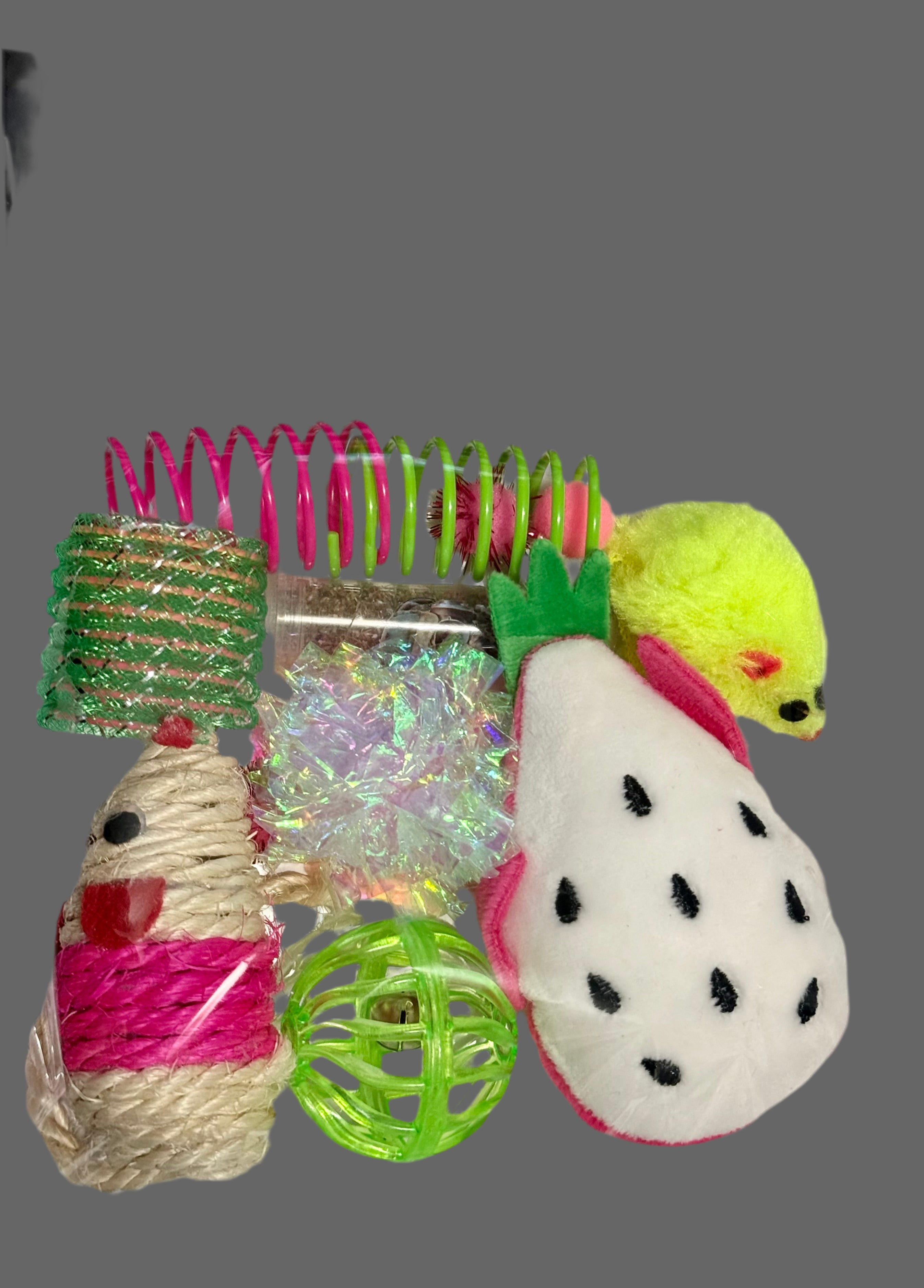 Furprize! Refreshing Dragonfruit,Assorted Catnip Infusion Toys