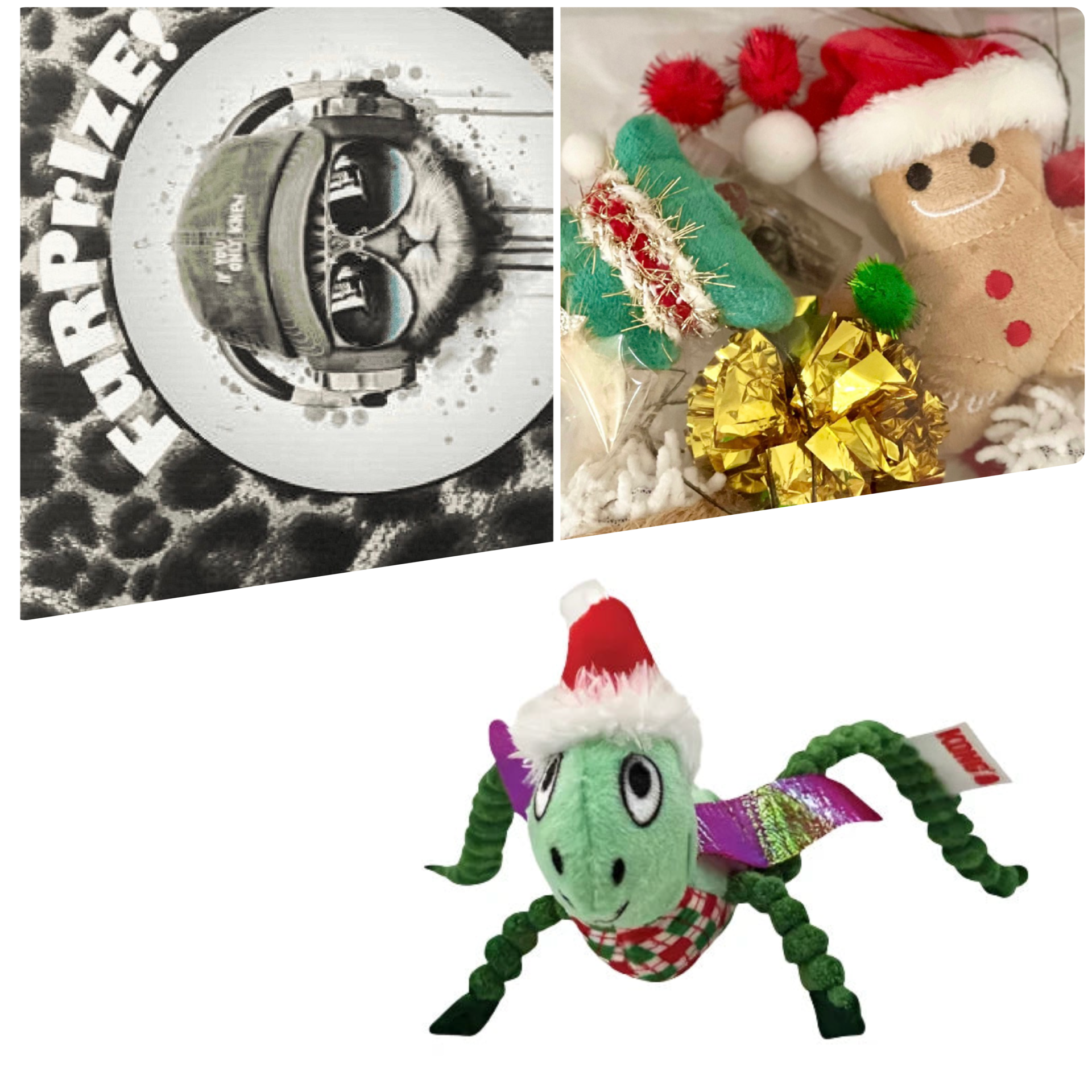 Furprize! Black Friday Free Gift on orders $40+. Santa Gingerbread and Christmas tree catnip infusion Stocking Stuffer Cat Toys