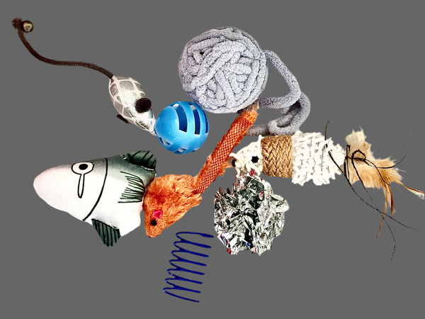 Furprize! Fish Head & Tail, Assorted Catnip Infusion Toys