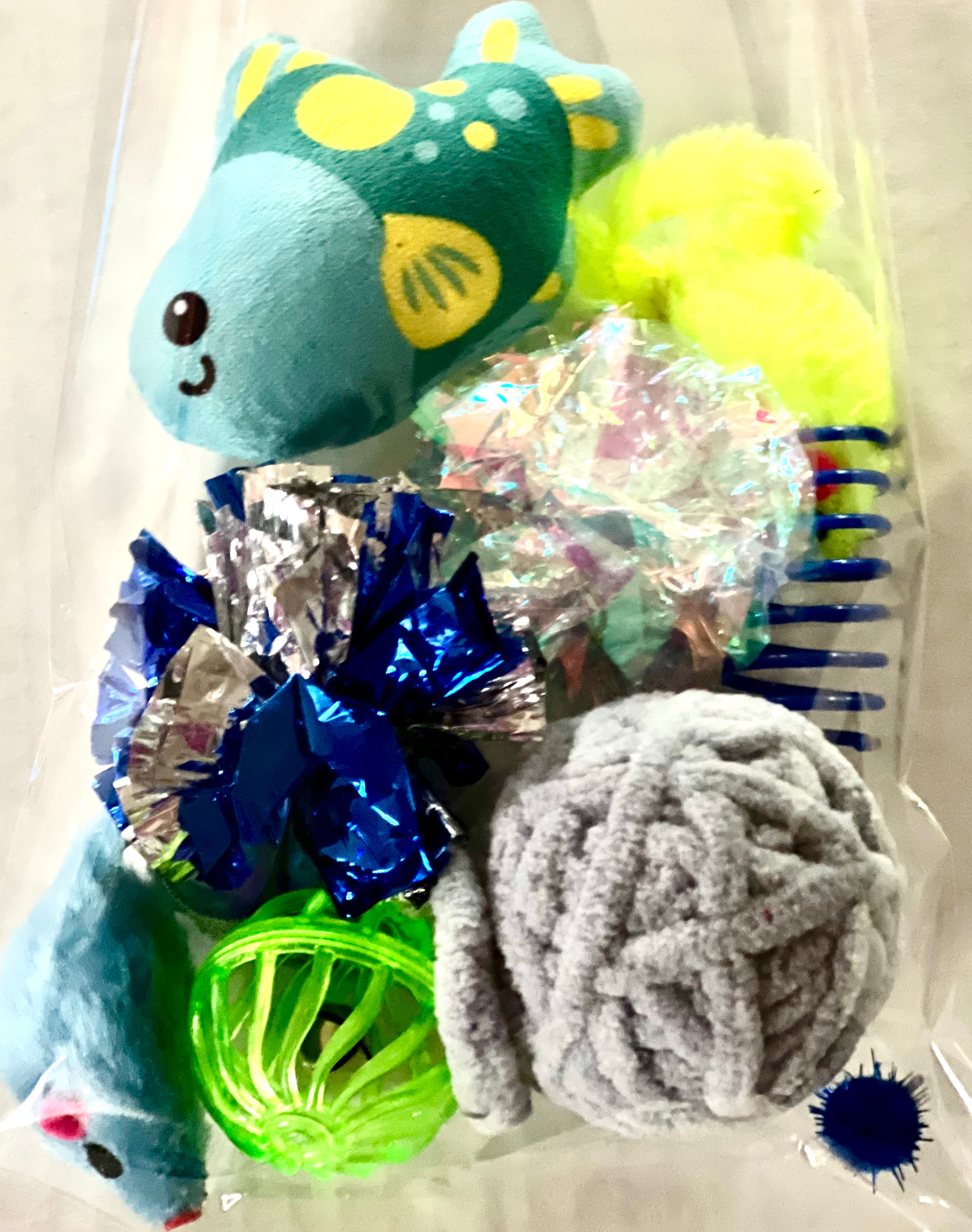 Furprize! Blue Fish, Assorted Catnip Infusion Toys