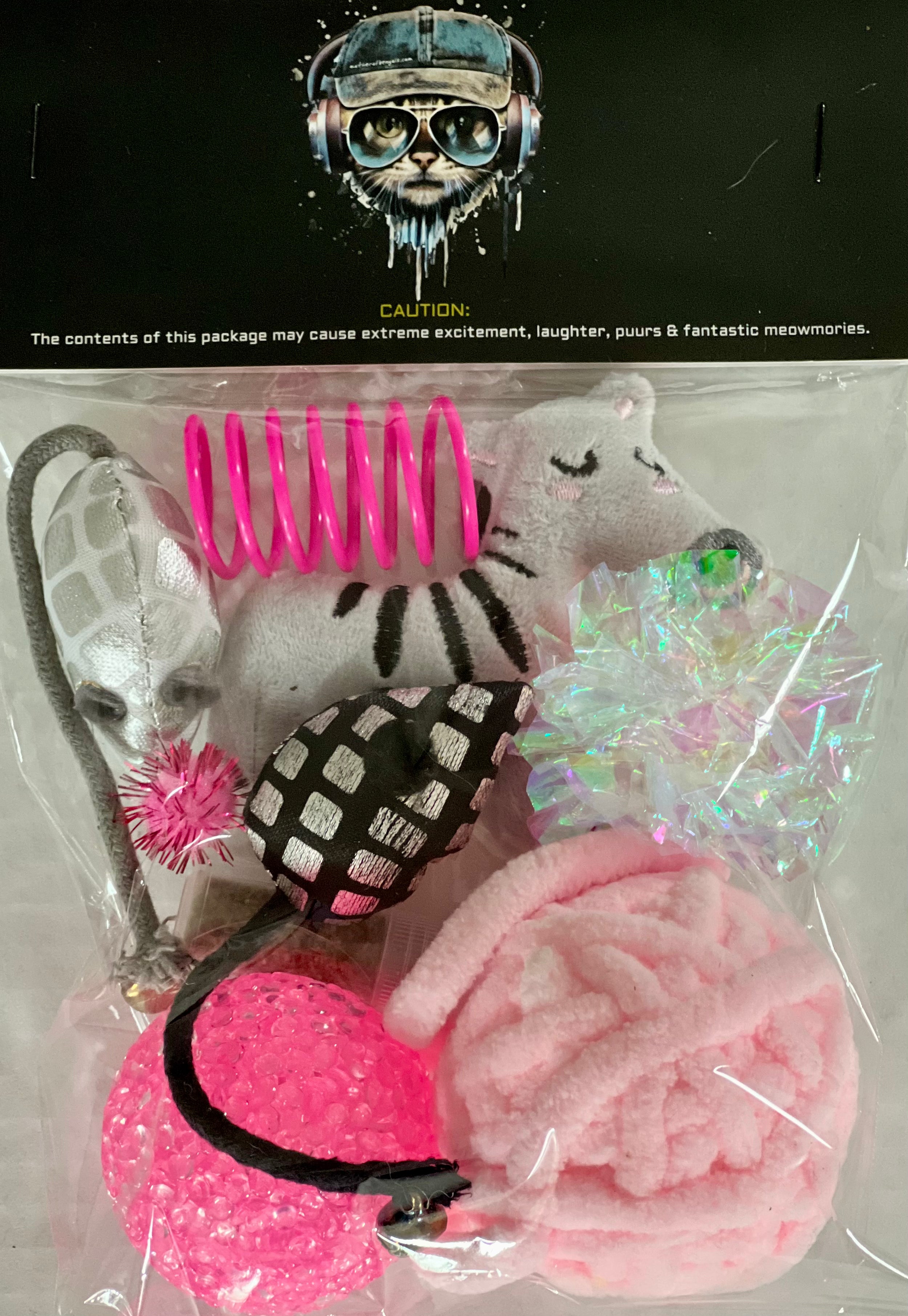 Furprize! Zebra,Assorted Catnip Infusion Toys