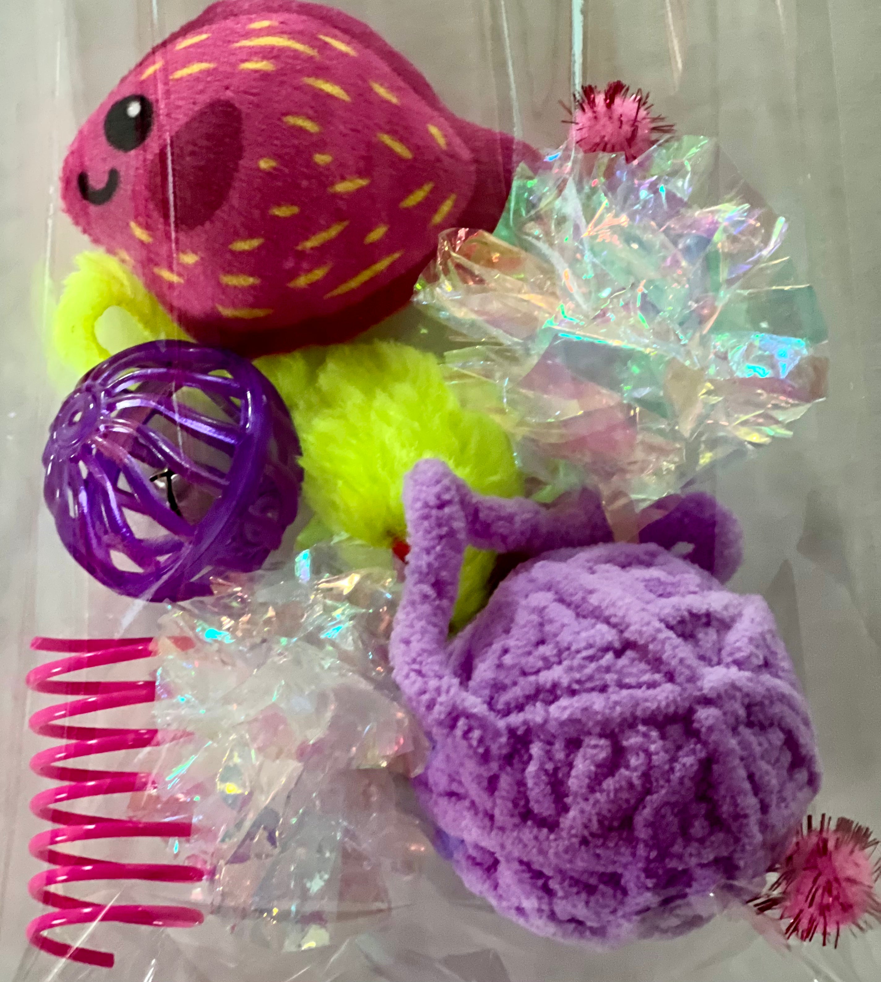 Furprize! Pink Fish Assorted Catnip Infusion Toys