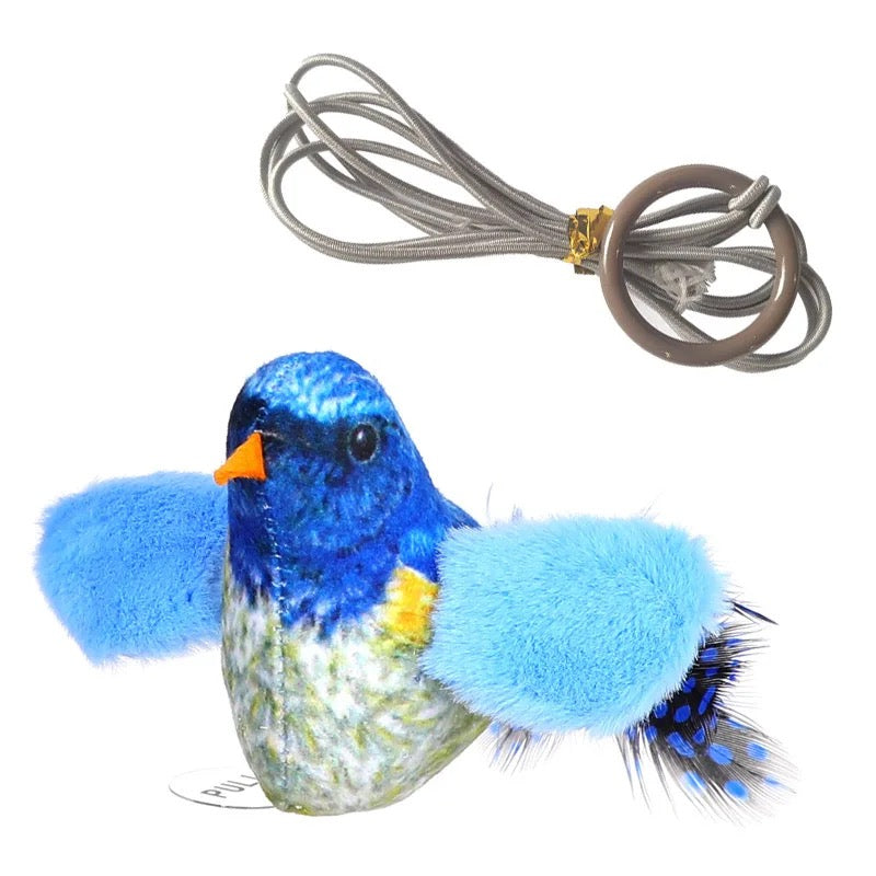 Furprize! Interactive Chirping Bird Feather Cat Toy and refill