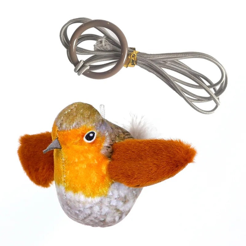 Furprize! Interactive Chirping Bird Feather Cat Toy and refill