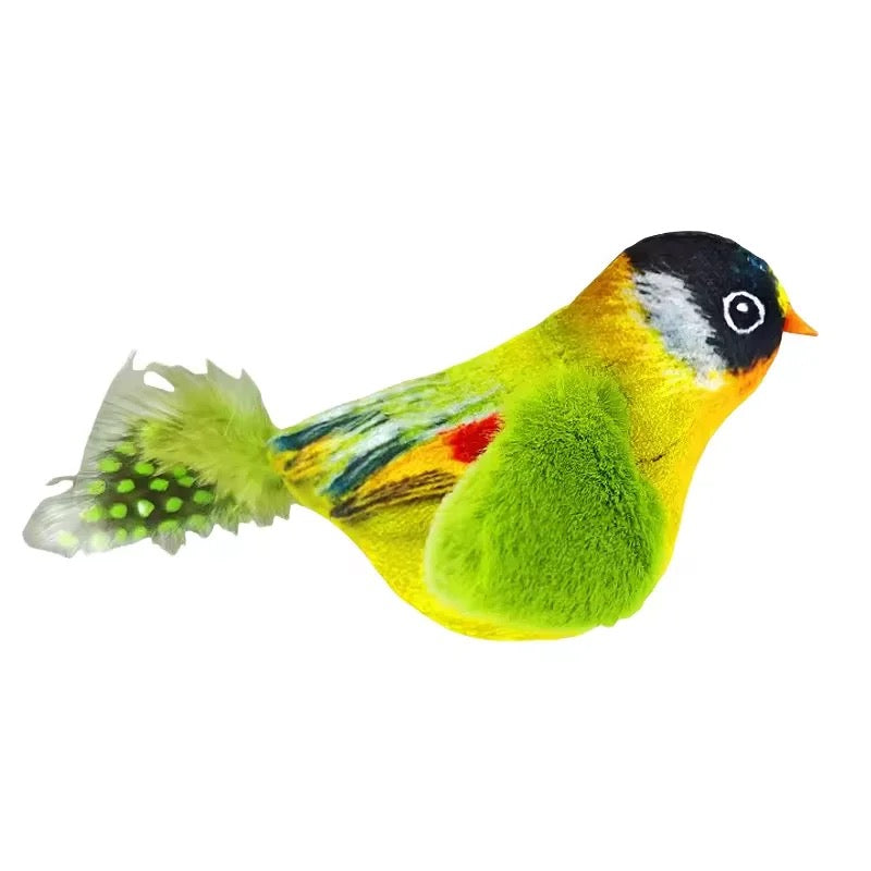 Furprize! Interactive Chirping Bird Feather Cat Toy and refill