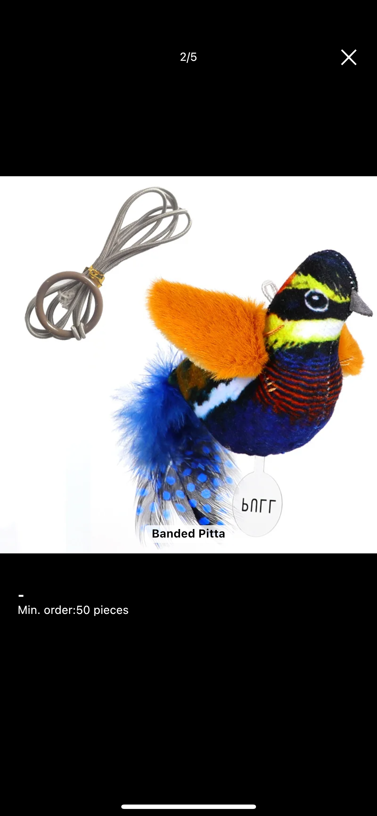 Furprize! Interactive Chirping Bird Feather Cat Toy and refill