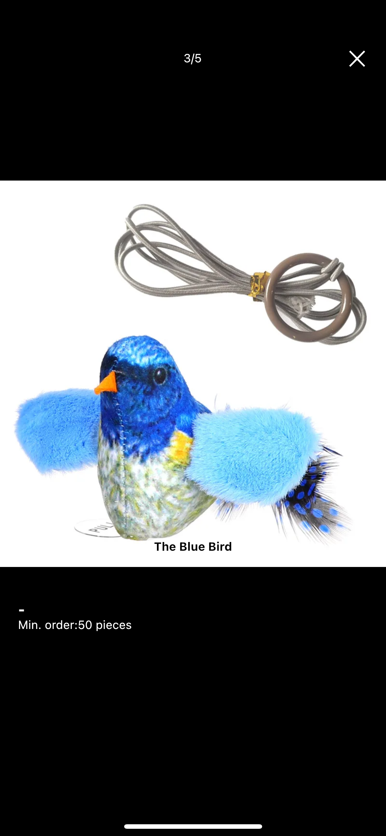 Furprize! Interactive Chirping Bird Feather Cat Toy and refill