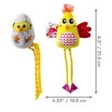 KONG SCRATTLES CHICKEN CAT TOY 2PK