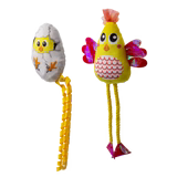 KONG SCRATTLES CHICKEN CAT TOY 2PK