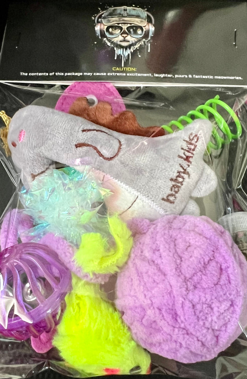 Furprize! Fluffy Grey Dinosaur , Assorted Catnip Infusion Toys Cat Toy FurPrize! 
