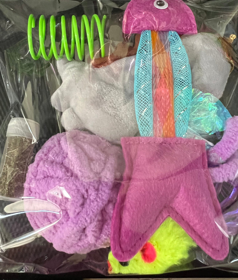 Furprize! Fluffy Grey Dinosaur , Assorted Catnip Infusion Toys Cat Toy FurPrize! 