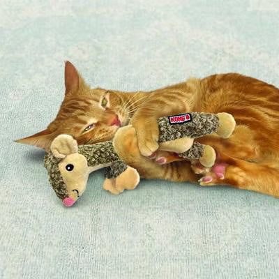 KONG Cat Luvs Mouse Plush Cat Toy with Catnip, Tan