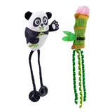 KONG Scrattles Panda Cat Toy, 2-pack
