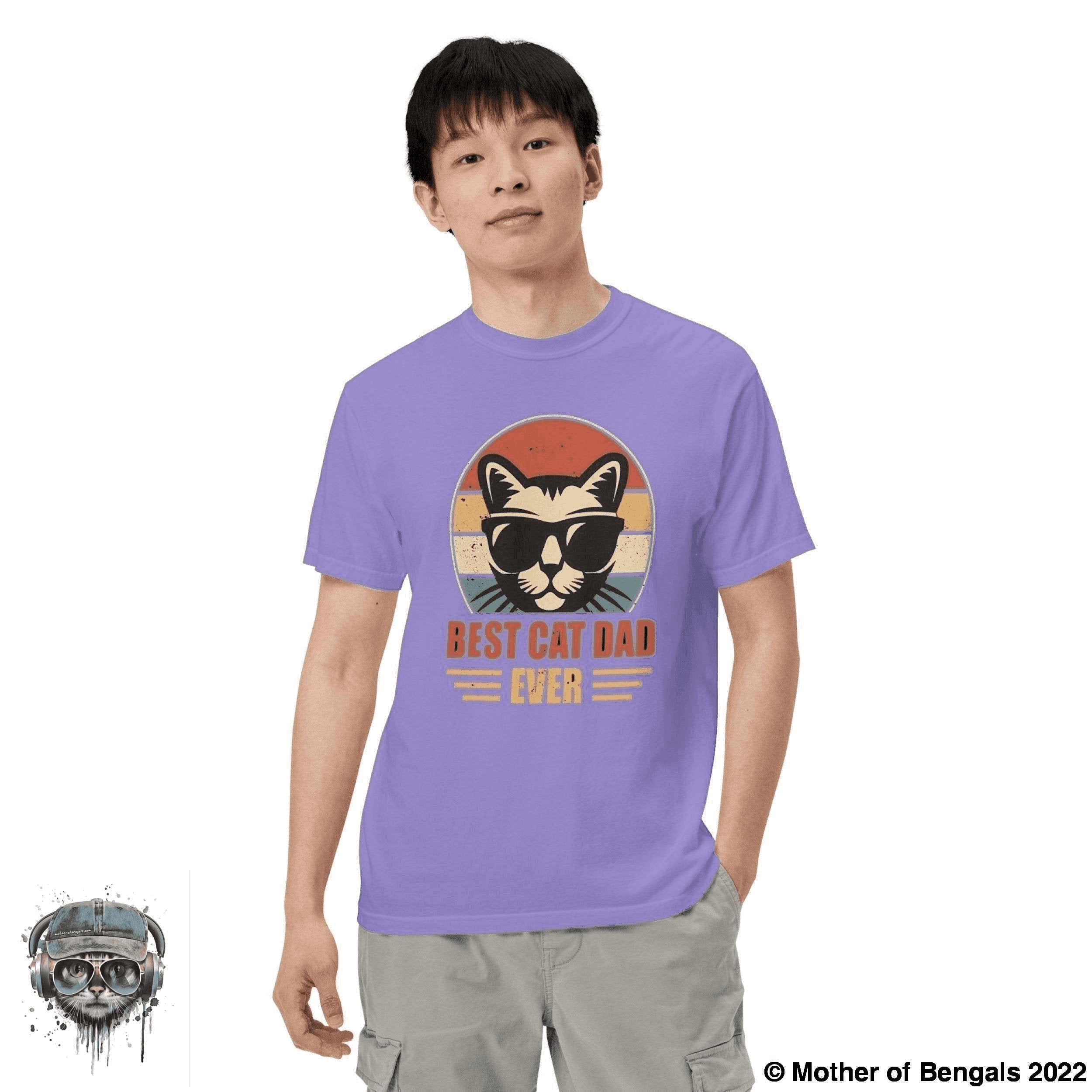 Best Cat Dad Ever T-Shirt Mother of Bengals 