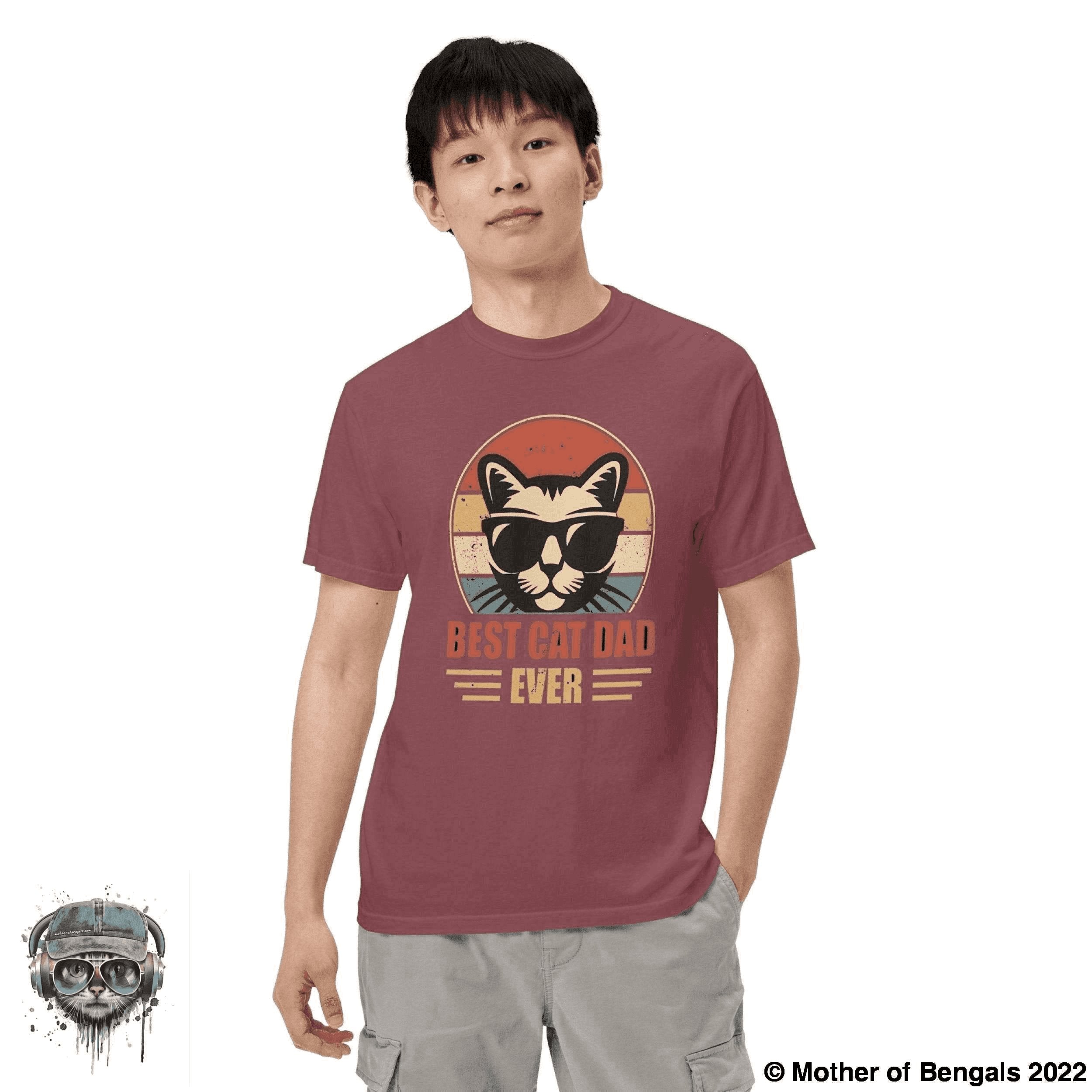 Best Cat Dad Ever T-Shirt Mother of Bengals 