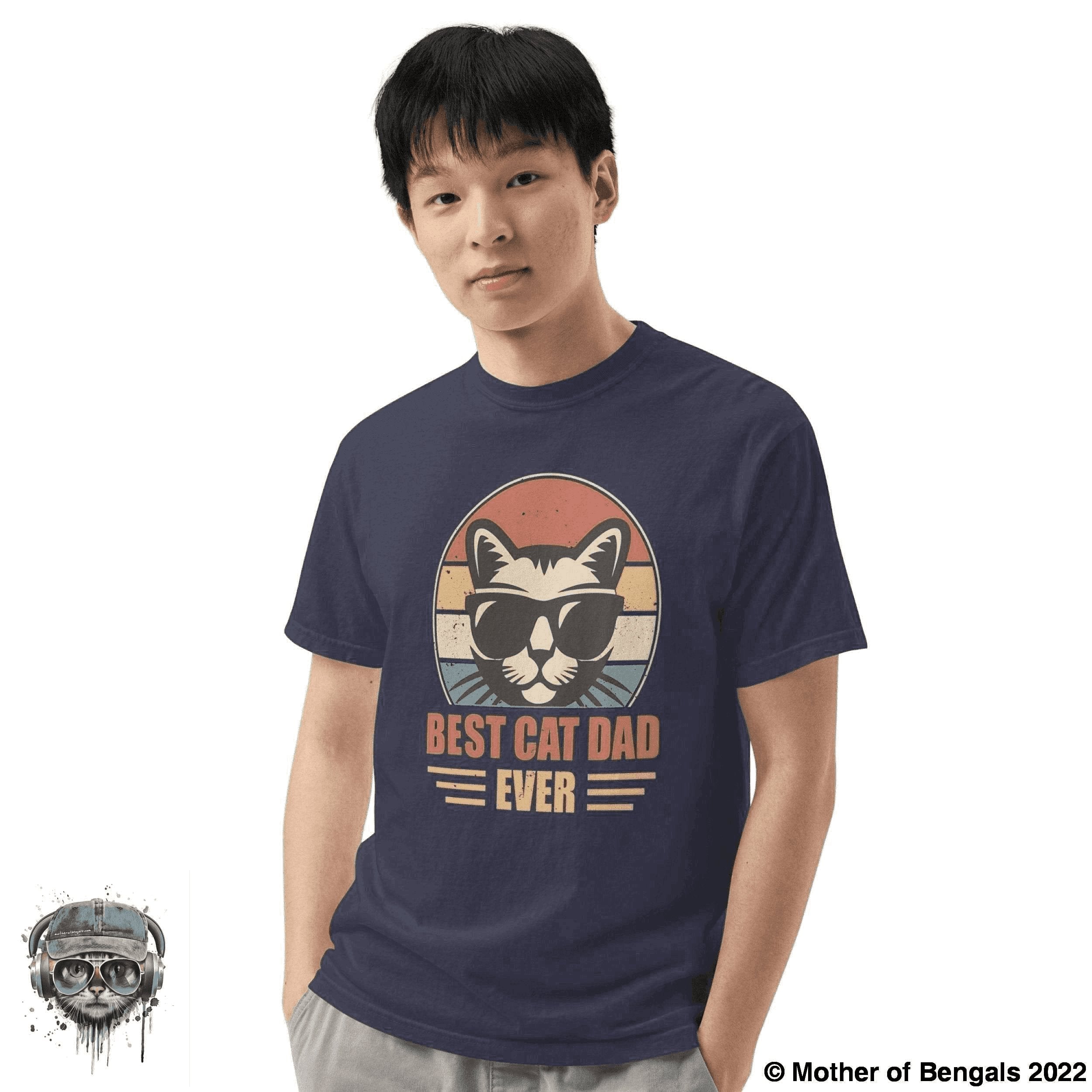 Best Cat Dad Ever T-Shirt Mother of Bengals 