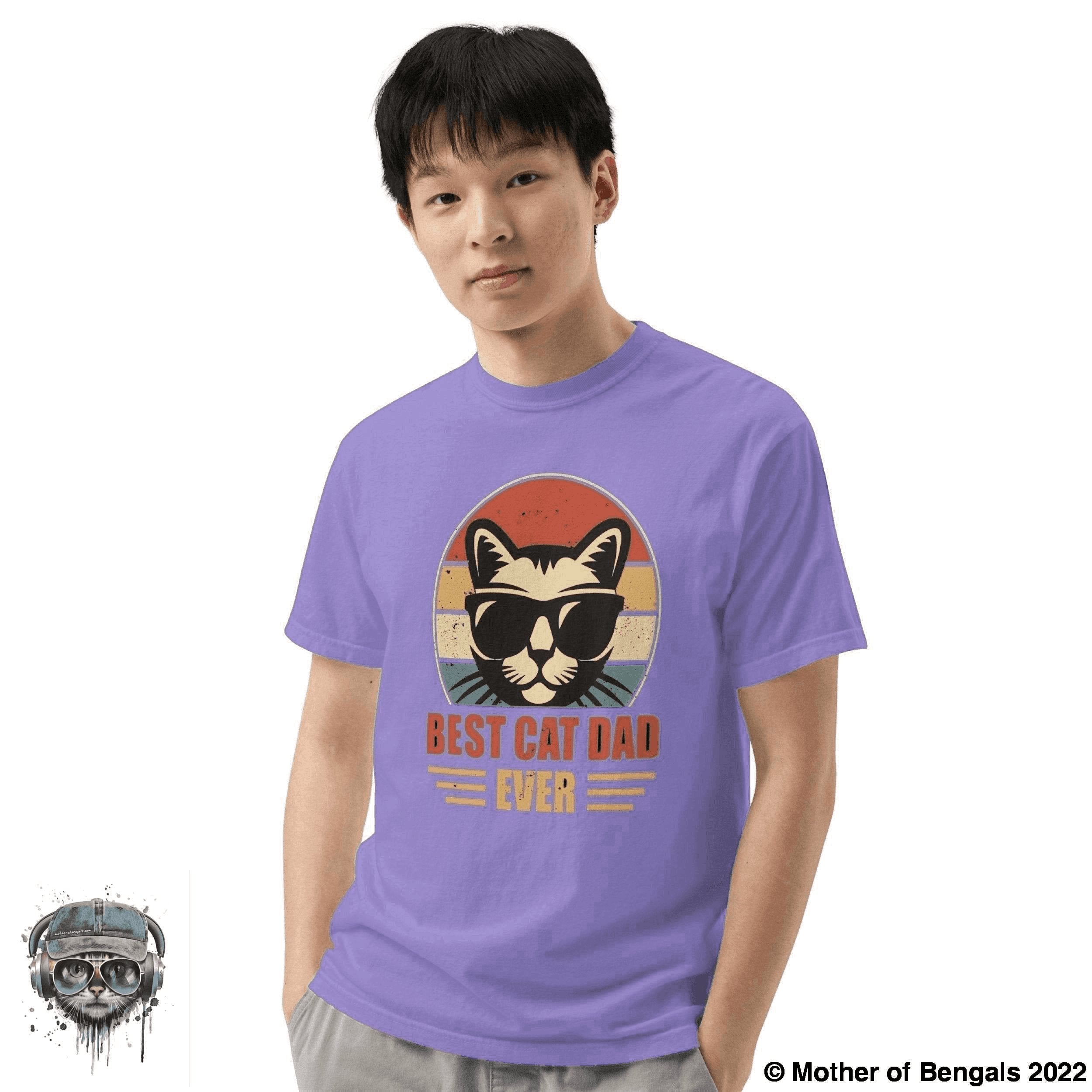 Best Cat Dad Ever T-Shirt Mother of Bengals 