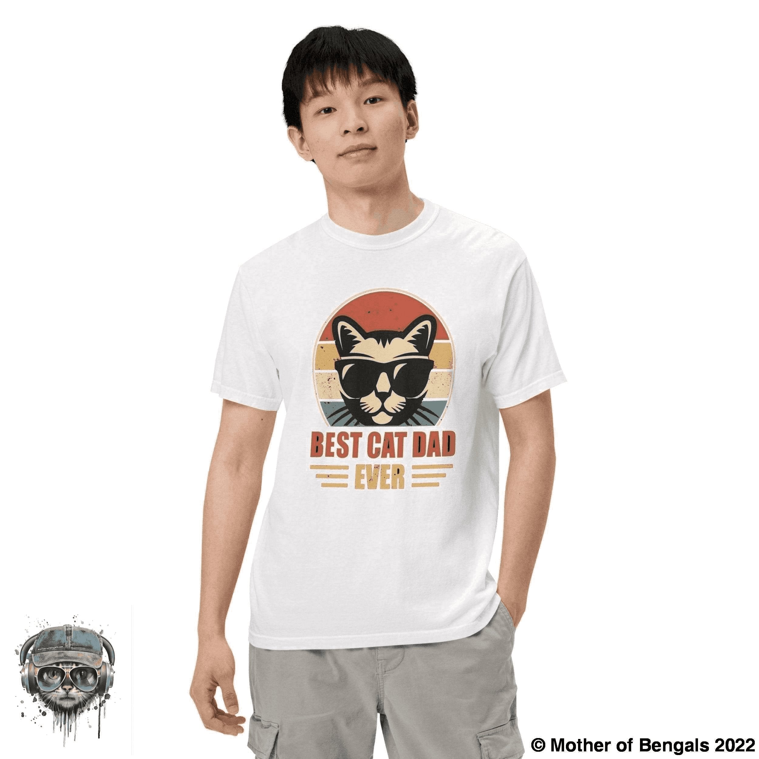 Best Cat Dad Ever T-Shirt Mother of Bengals 