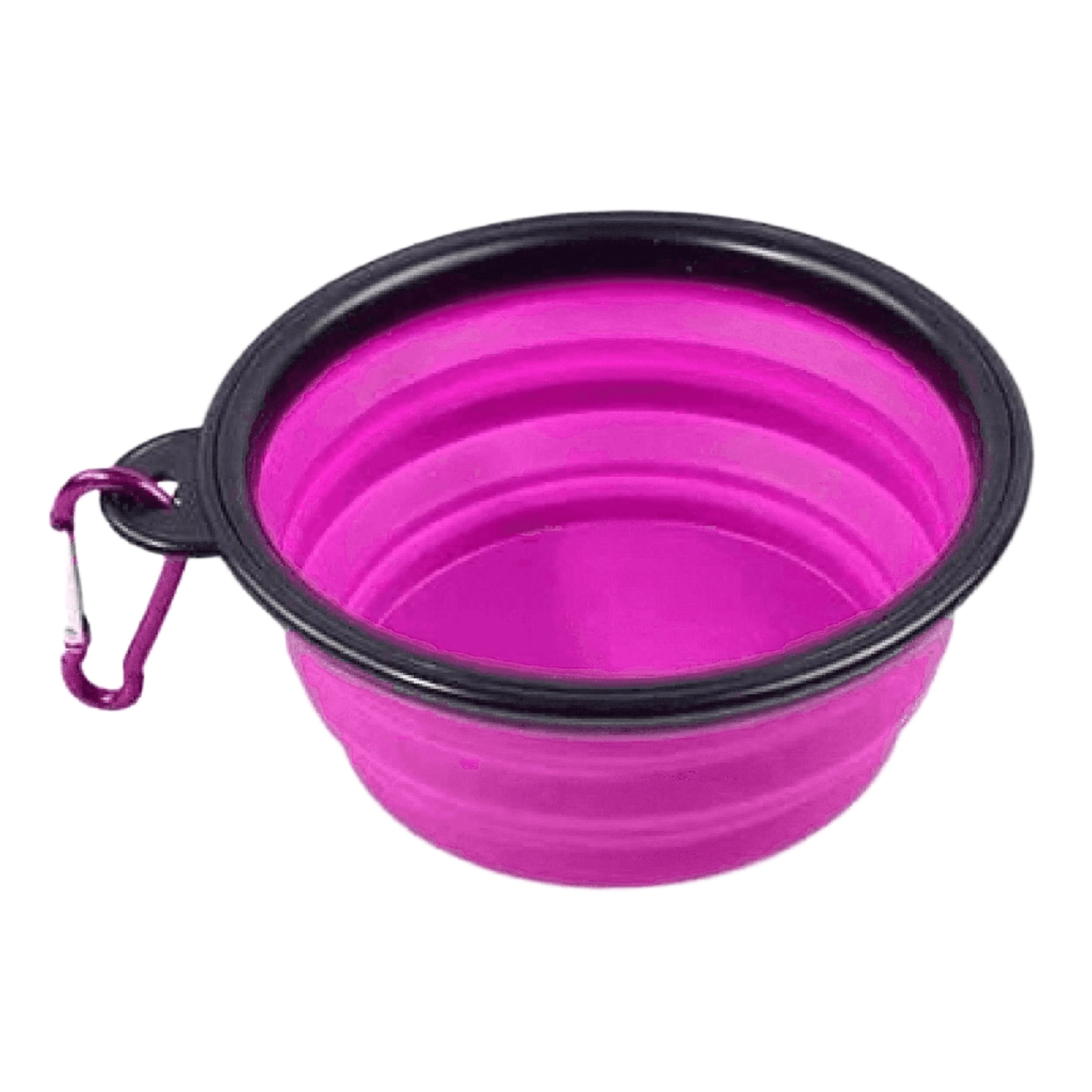 Collapsable silicone travel bowl with hook Bowl Mother of Bengals 