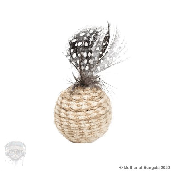 Feathery Sisal Ball By Furprize! FurPrize! 