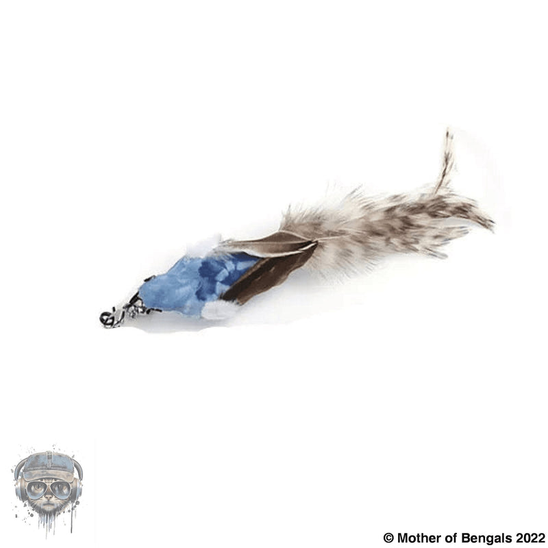 FurPrize! Blue Bird, 6 piece Feather & Cat Wand Teaser Set Bundle FurPrize! 
